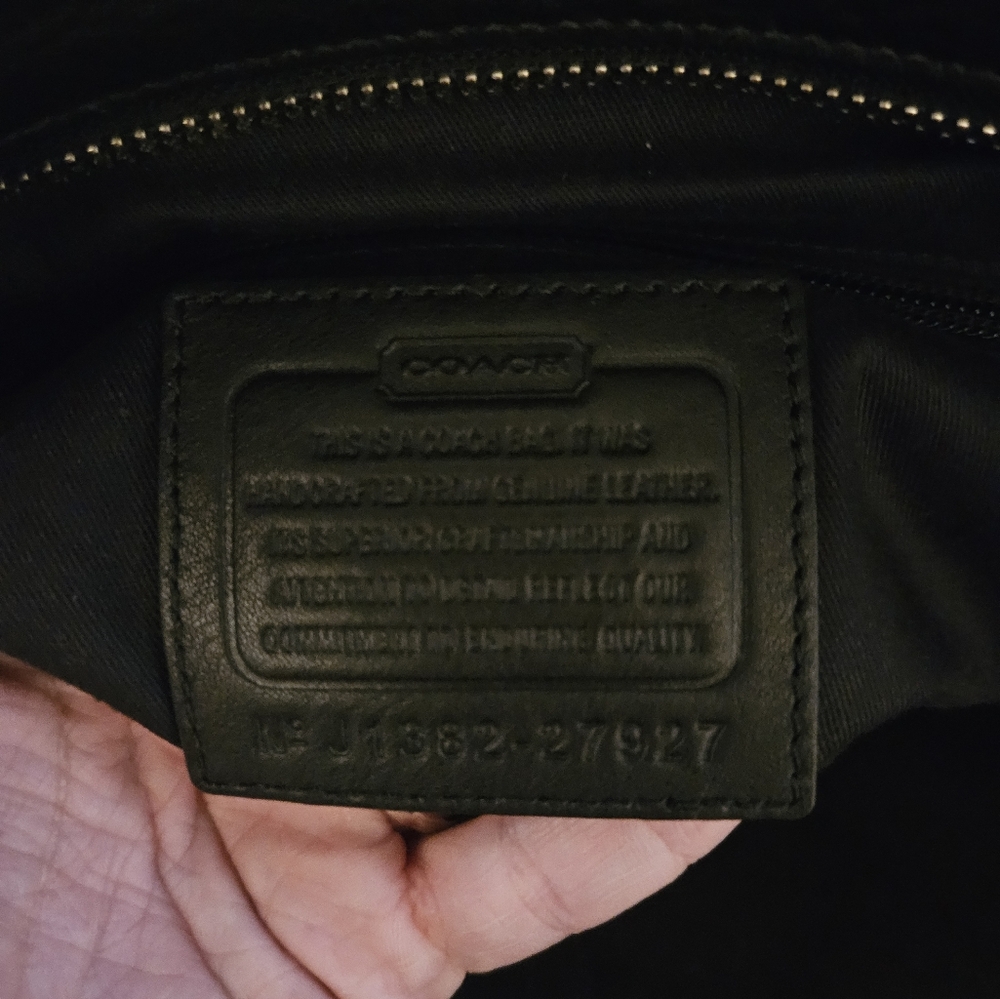 Coach Black Leather Satchel - Picture 4 of 12